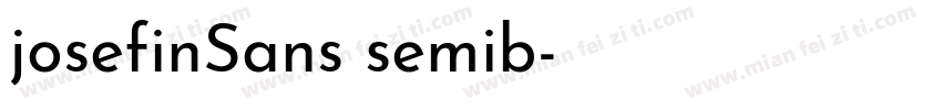 josefinSans semib字体转换